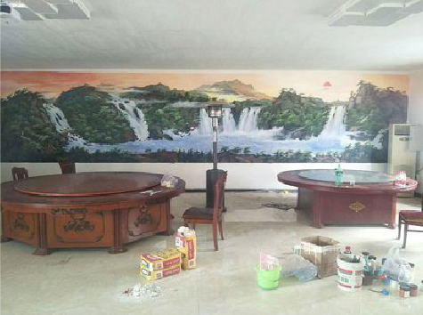  陇县墙绘-写实风景