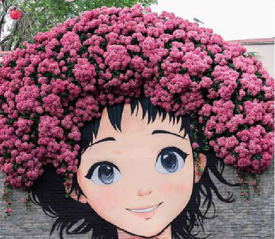  陇县墙体彩绘-网红墙打卡