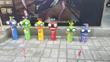  陇县商业区彩绘