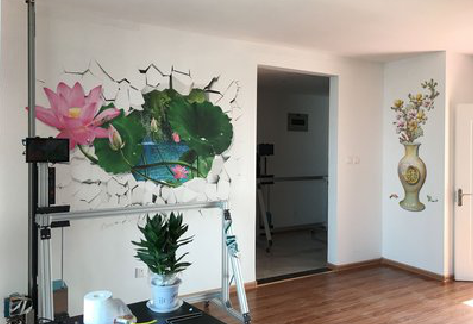  陇县墙体彩绘相比墙纸的优势。