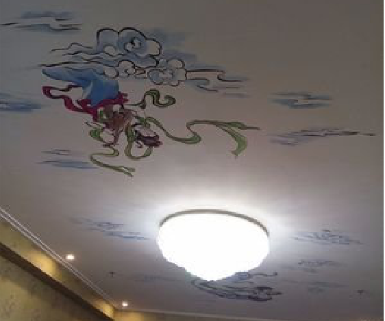  陇县如何快速绘制天花板上的手绘墙？