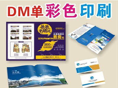  陇县单页印刷，色彩搭配简单。